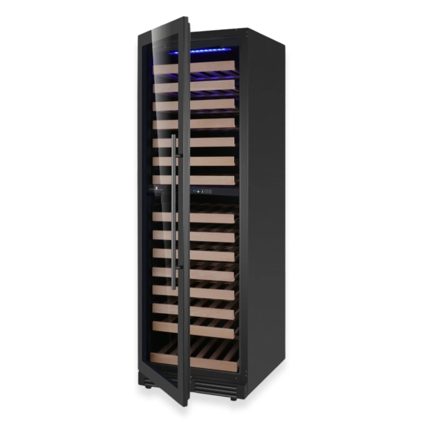 King's Bottle Tall Dual Zone Upright Wine Cooler with LOW-E Glass & Silent Cooling