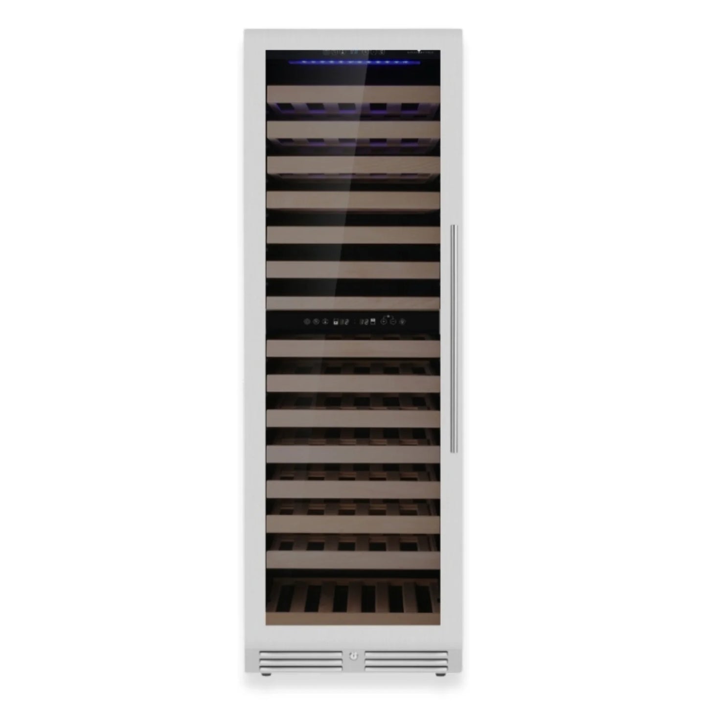 King's Bottle Tall Dual Zone Upright Wine Cooler with LOW-E Glass & Silent Cooling