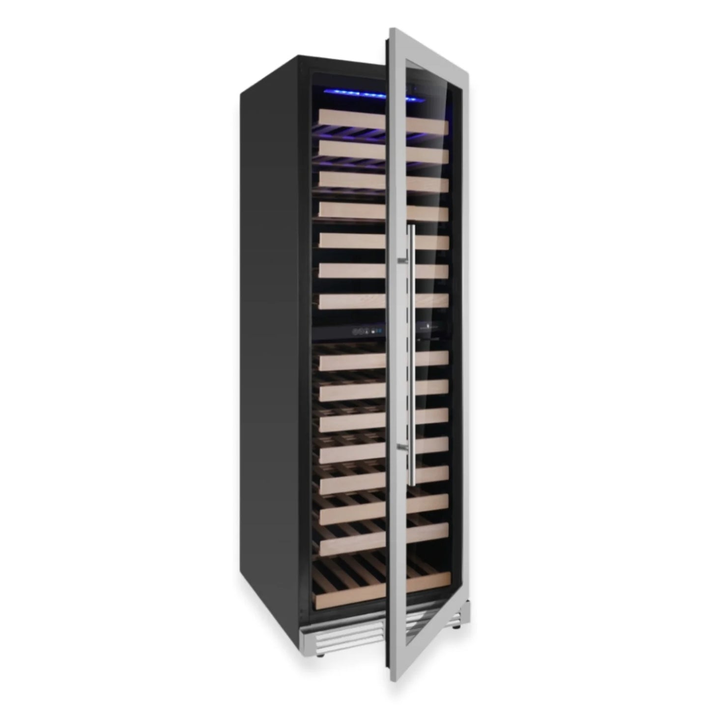 King's Bottle Tall Dual Zone Upright Wine Cooler with LOW-E Glass & Silent Cooling