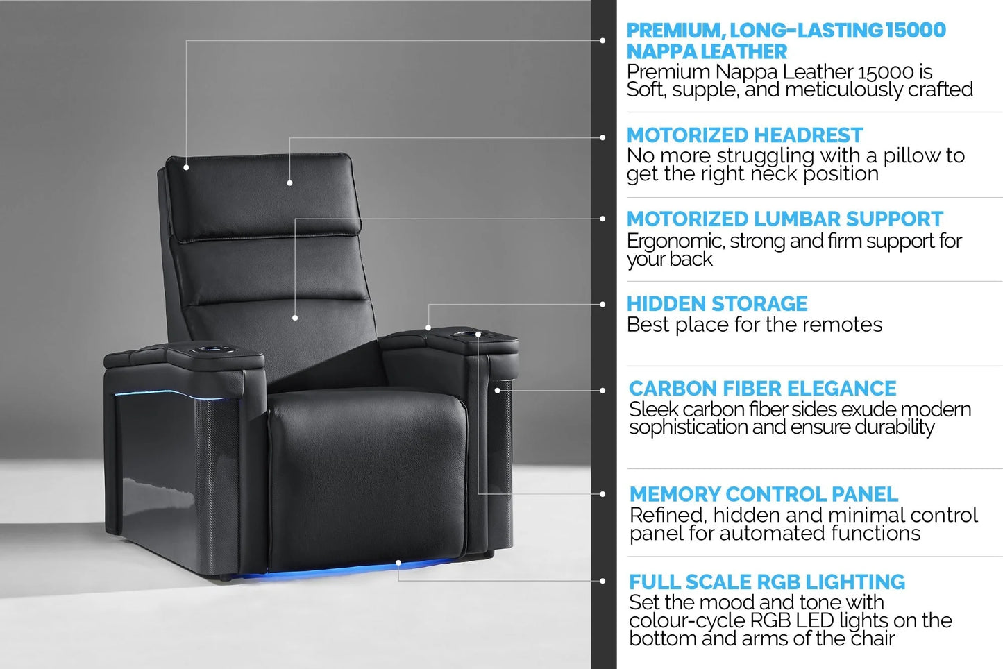 Valencia Seating Monza Carbon Fiber