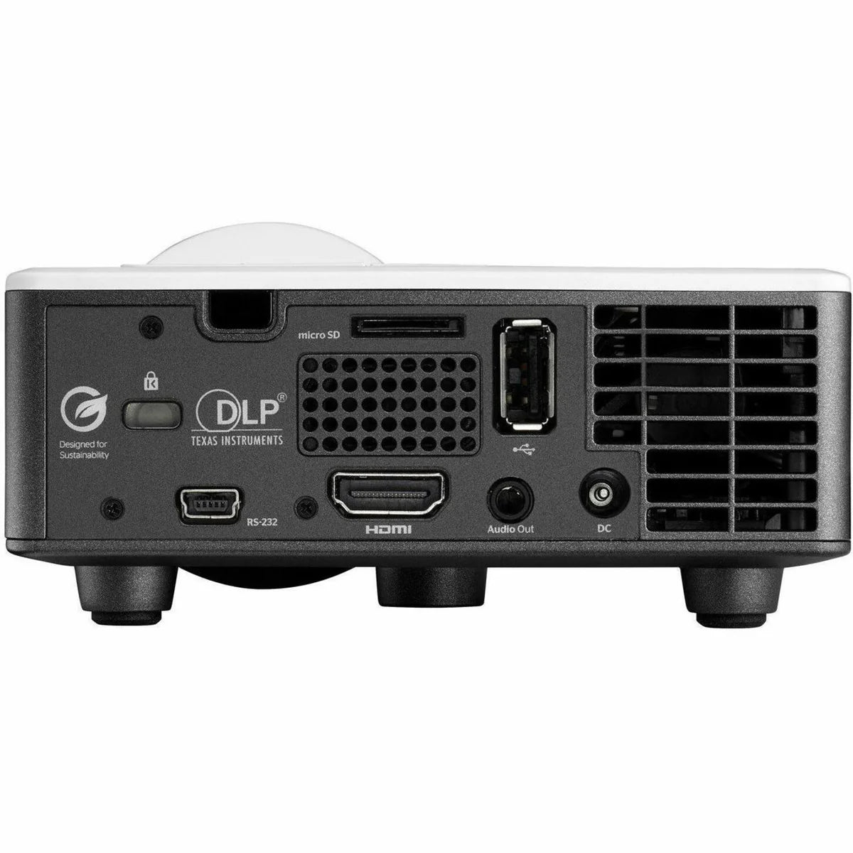 Optoma ML1050STi Portable Short-Throw LED Projector – Enhanced Gaming Mode (16ms), Auto Focus, Built-in Speaker & Media Player