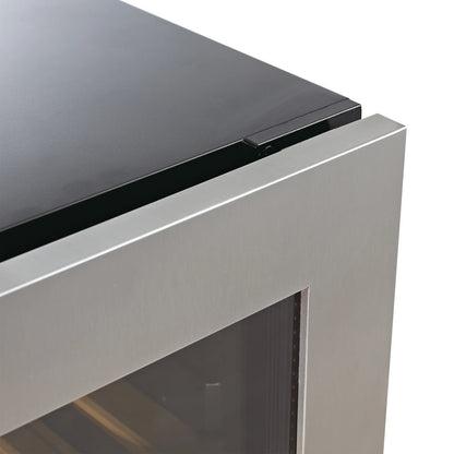 King's Bottle 48-Inch Under-Counter Wine & Beverage Refrigeration Combo with LOW-E Glass Door