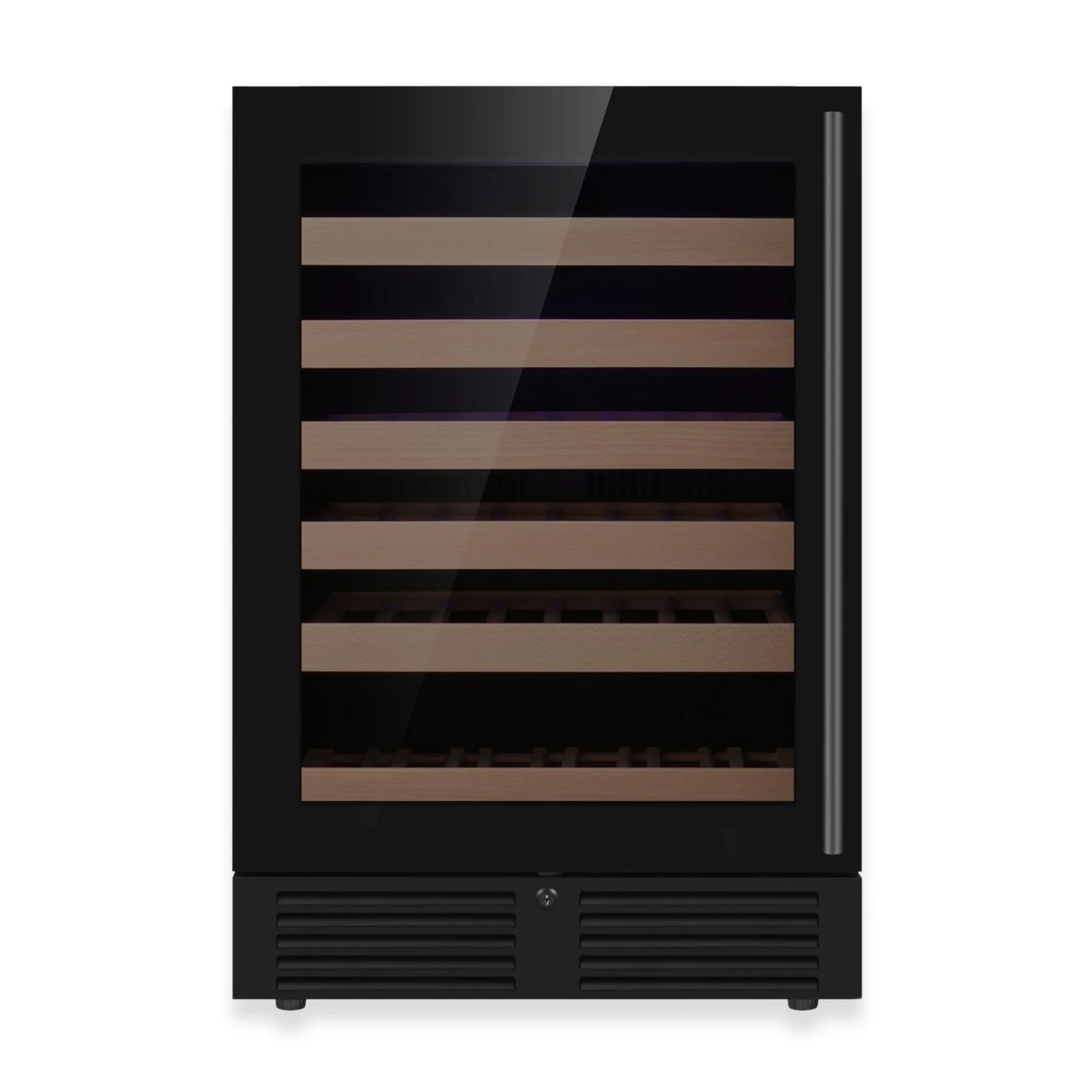 King's Bottle 24-Inch Under-Counter Single Zone Wine Cooler with LOW-E Glass Door