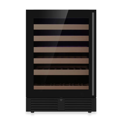 King's Bottle 24-Inch Under-Counter Single Zone Wine Cooler with LOW-E Glass Door