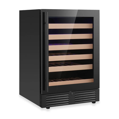 King's Bottle 24-Inch Under-Counter Single Zone Wine Cooler with LOW-E Glass Door