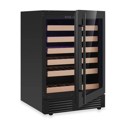 King's Bottle 24-Inch Under-Counter Single Zone Wine Cooler with LOW-E Glass Door