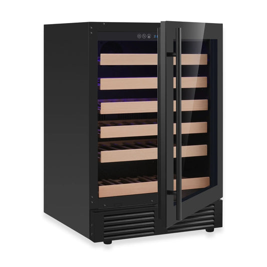 King's Bottle 24-Inch Under-Counter Single Zone Wine Cooler with LOW-E Glass Door