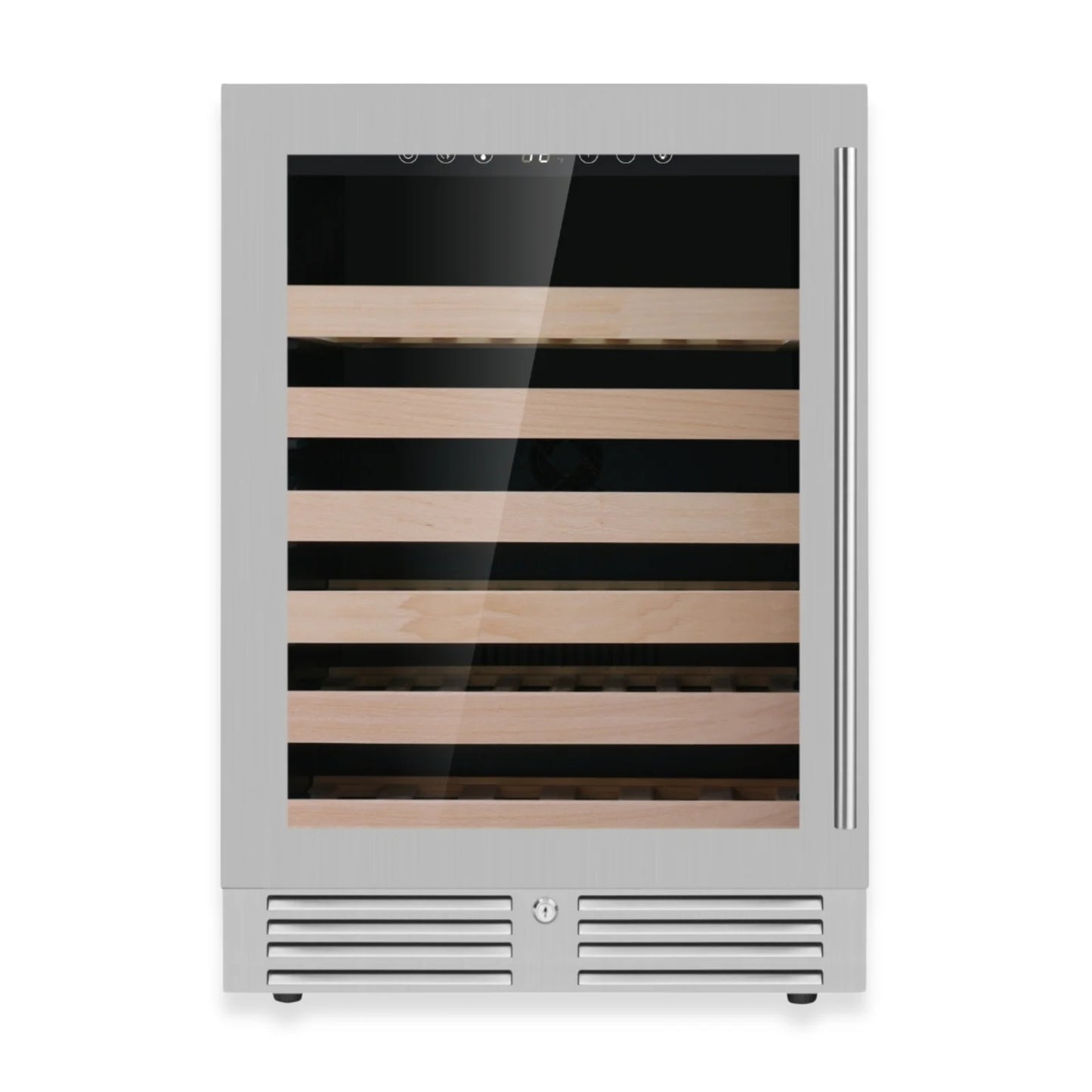 King's Bottle 24-Inch Under-Counter Single Zone Wine Cooler with LOW-E Glass Door