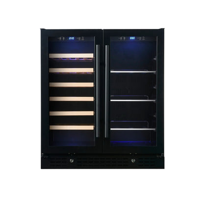 King's Bottle 30-Inch Wine & Beverage Refrigeration Combo with LOW-E Glass Door
