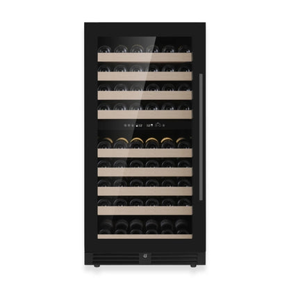 King's Bottle 47-Inch Tall Dual Zone Wine Cooler with LOW-E Glass Door
