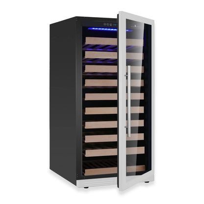 King's Bottle 47-Inch Tall Single Zone Wine Cooler with LOW-E Glass Door