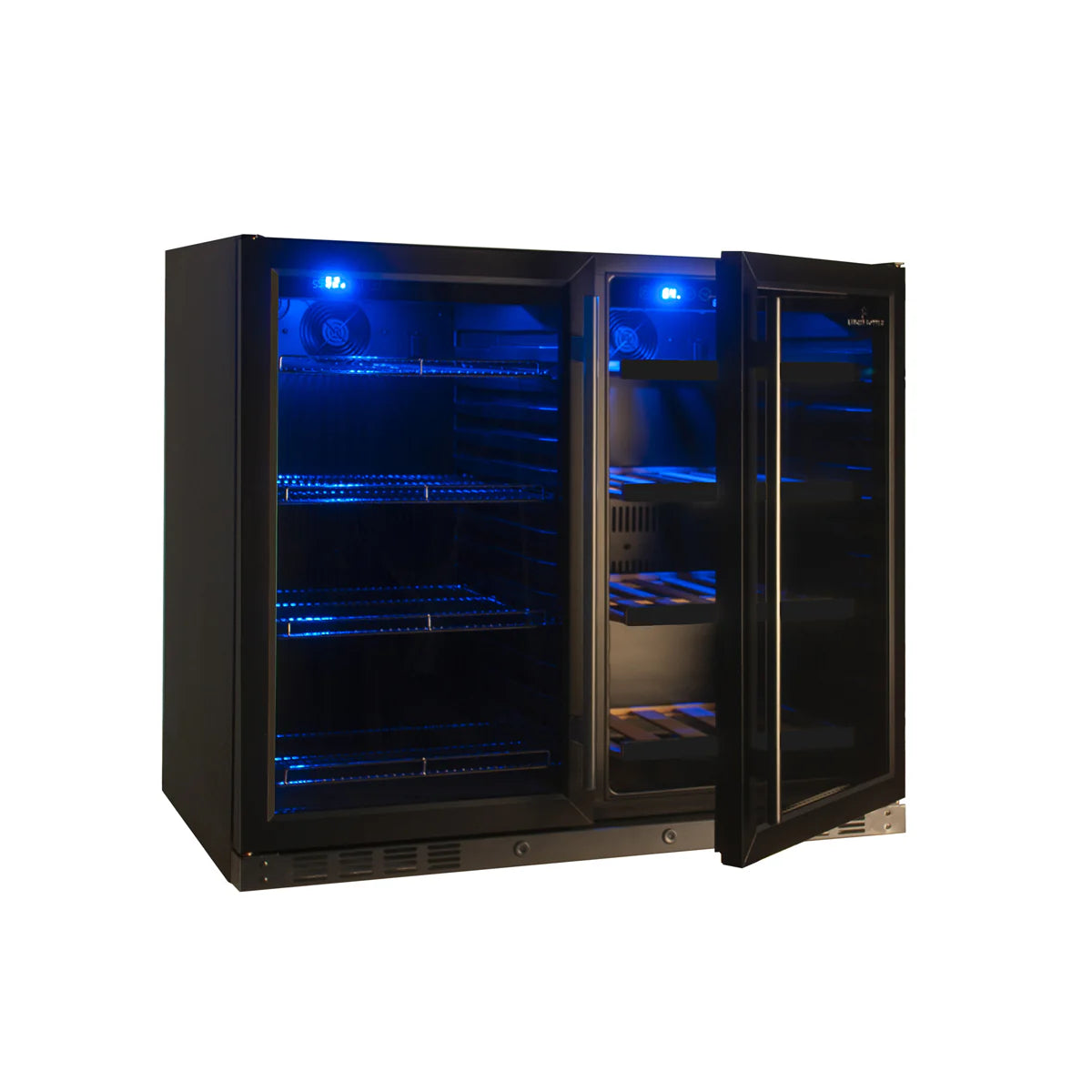 King's Bottle 39-Inch Under-Counter Wine & Beverage Refrigeration Combo