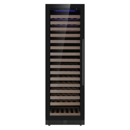 King's Bottle Tall Single Zone Upright Wine Cooler with LOW-E Glass & Silent Cooling