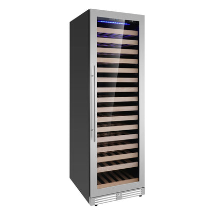 King's Bottle Tall Single Zone Upright Wine Cooler with LOW-E Glass & Silent Cooling