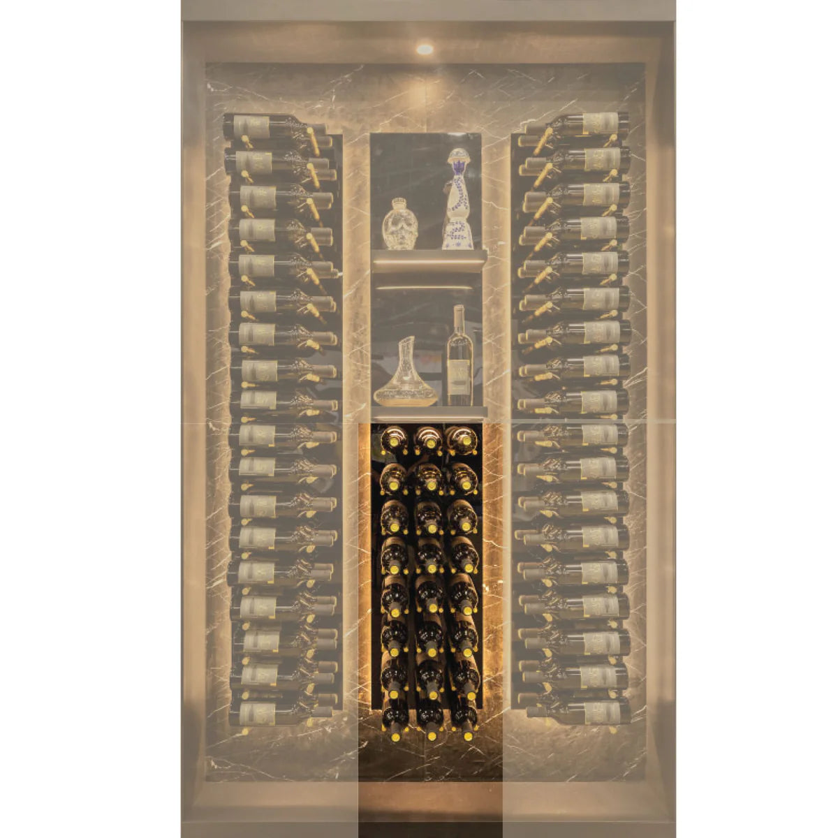 VINdustry Wine Peg & Panel Kit - 3 Foot Tall Rectangular, Cork Forward Pegs