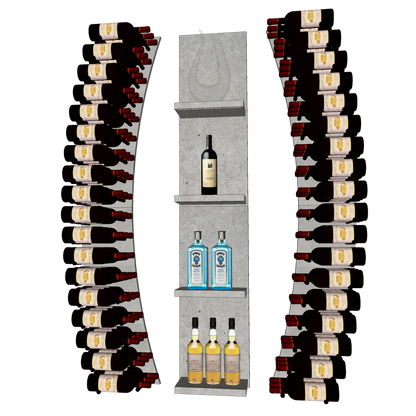 THE WINE BAR CURVED VINdustry Wine Wall