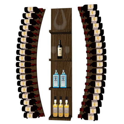 THE WINE BAR CURVED VINdustry Wine Wall