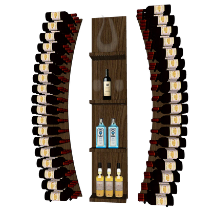 THE WINE BAR CURVED VINdustry Wine Wall