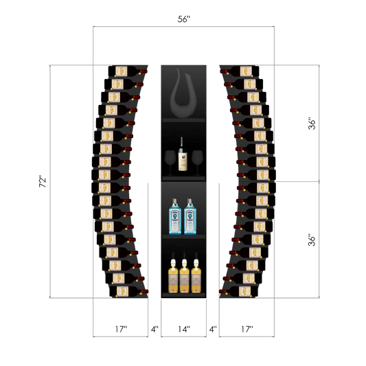 THE WINE BAR CURVED VINdustry Wine Wall