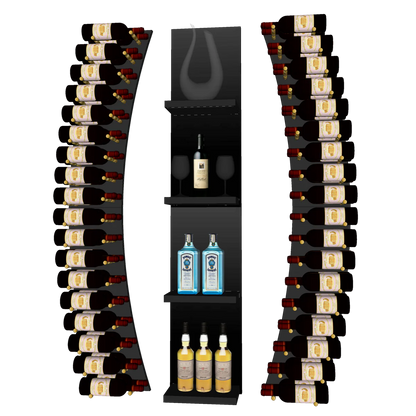 THE WINE BAR CURVED VINdustry Wine Wall