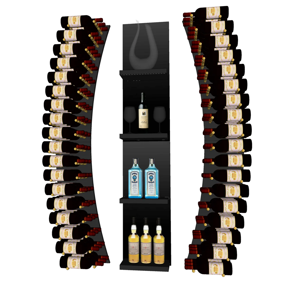 THE WINE BAR CURVED VINdustry Wine Wall