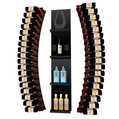 THE WINE BAR CURVED VINdustry Wine Wall