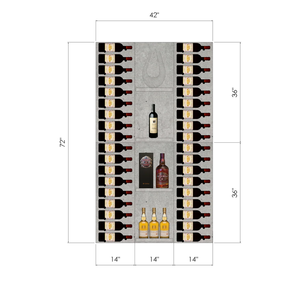 THE WINE BAR VINdustry Wine Wall