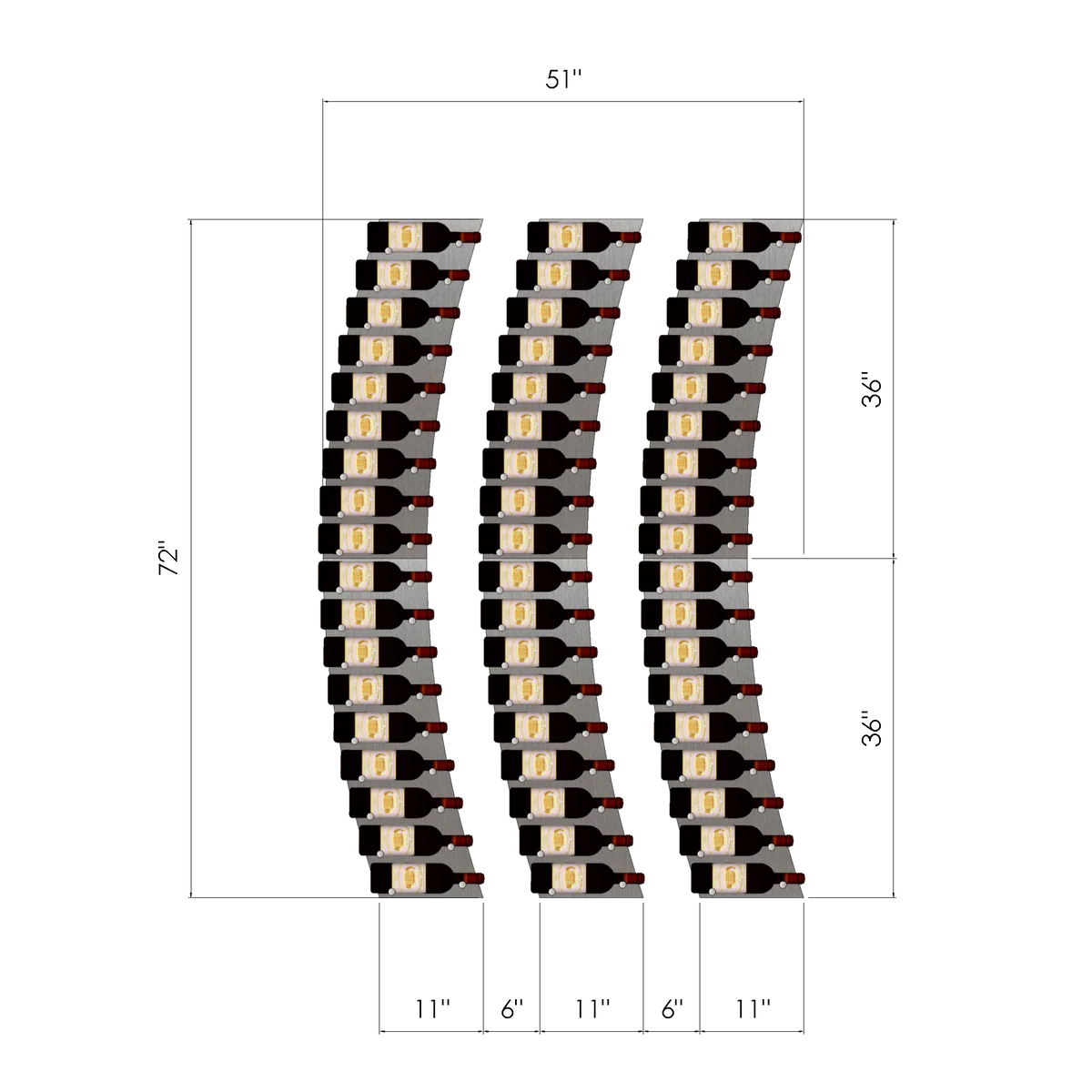 THE CURVE VINdustry Wine Wall