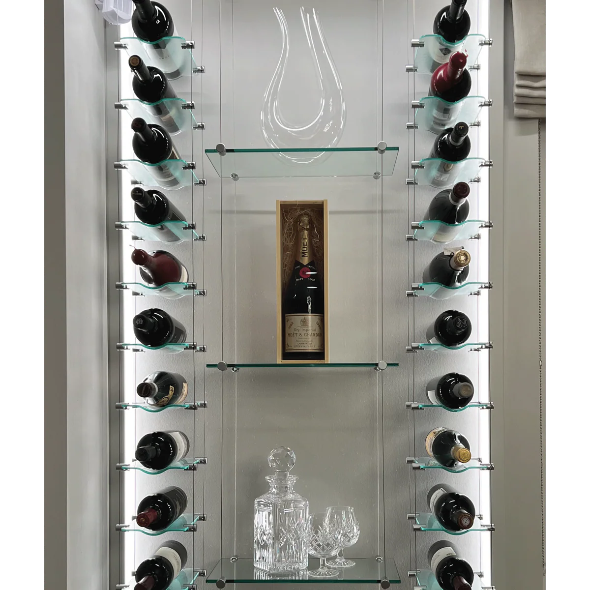 Float Glass Shelving Unit