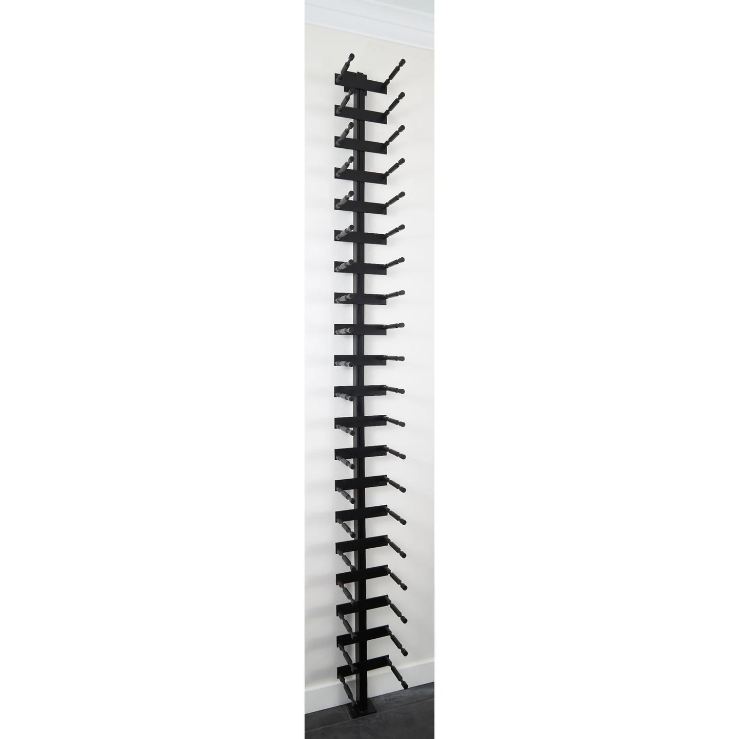 V Bar Floating Wine Rack - Single Spaced Label View Pegs
