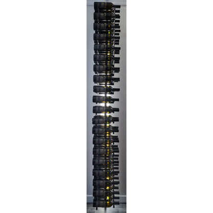 V Bar Floating Wine Rack - Single Spaced Label View Pegs