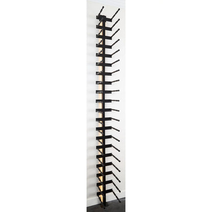 V Bar Floating Wine Rack - Single Spaced Label View Pegs