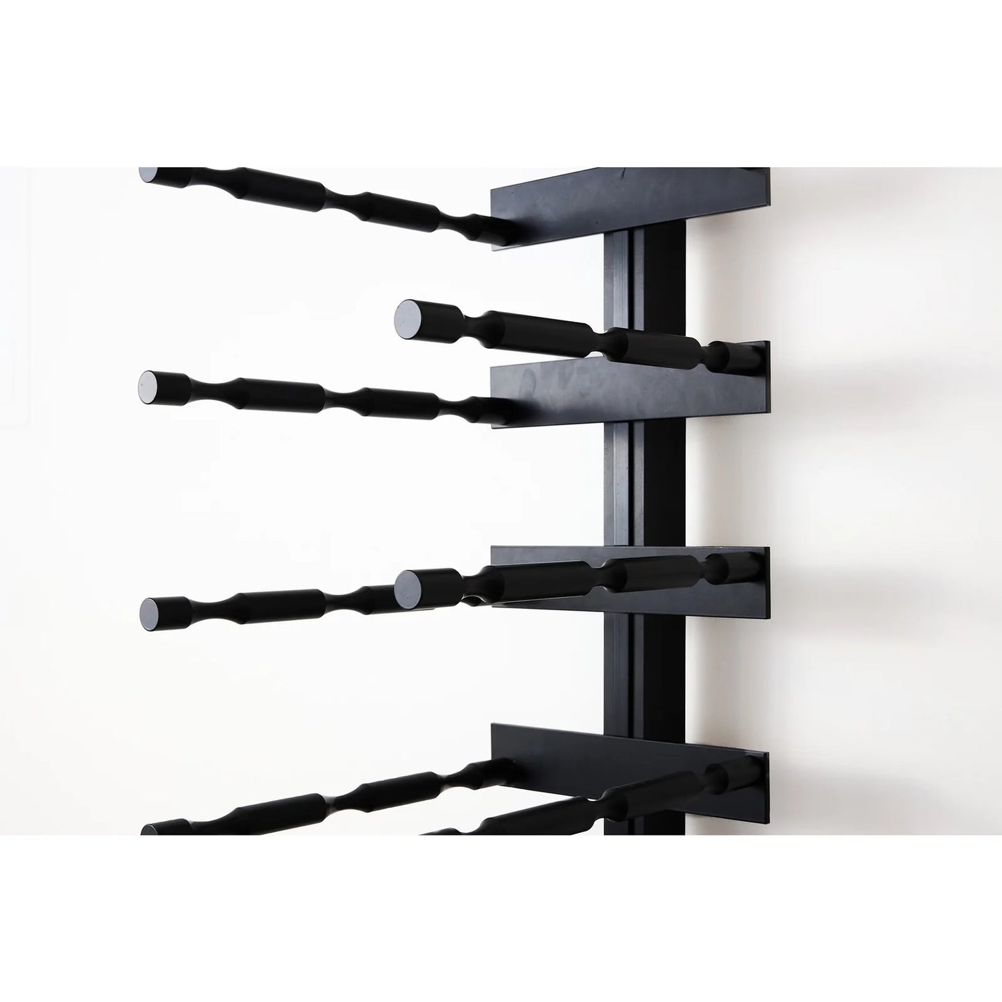 V Bar Floating Wine Rack - Single Spaced Label View Pegs